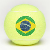 Braziliaanse vlag Tennis Ball Tennisballen (Voorkant)