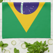 Braziliaanse vlag theedoek (Gevouwen)