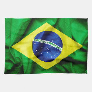 Braziliaanse vlag theedoek