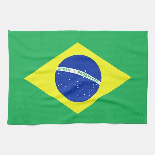Braziliaanse vlag theedoek (Horizontaal)