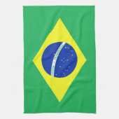 Braziliaanse vlag theedoek (Verticaal)