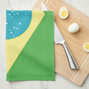 Braziliaanse vlag theedoek