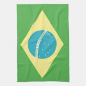 Braziliaanse vlag theedoek (Verticaal)
