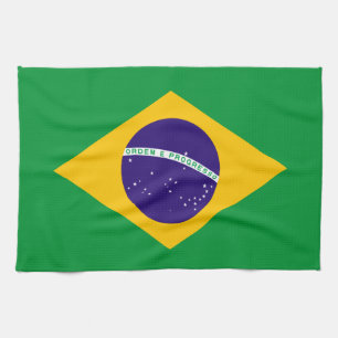 Braziliaanse vlag theedoek