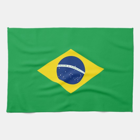 Braziliaanse vlag theedoek (Horizontaal)