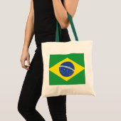 Braziliaanse vlag tote bag (Voorkant (product))