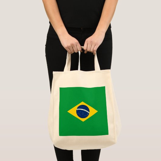Braziliaanse vlag tote bag (Voorkant (product))