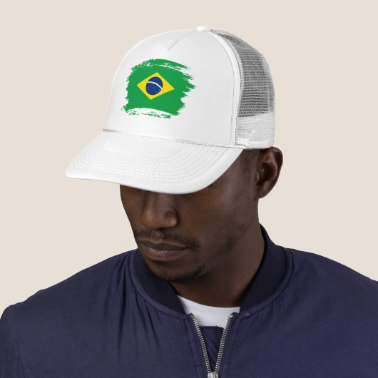 Braziliaanse vlag trucker pet (In situ)