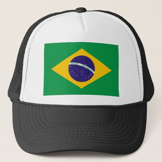 Braziliaanse vlag trucker pet (Voorkant)