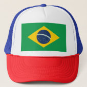 Braziliaanse vlag trucker pet (Voorkant)