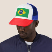 Braziliaanse vlag trucker pet (In situ)