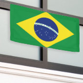 Braziliaanse vlag van Brasil aangepaste banner tek (Buitenkant Gebouw)