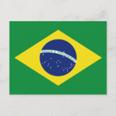 Braziliaanse vlag van Braziliaanse briefkaarten (Voorkant)