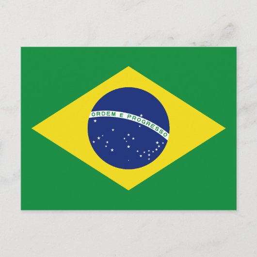 Braziliaanse vlag van Braziliaanse briefkaarten (Voorkant)