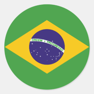 Braziliaanse vlag van Braziliaanse stickers