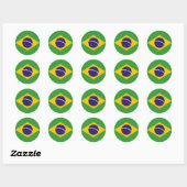 Braziliaanse vlag van Brazilië stickers (Vel)