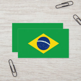 Braziliaanse vlag visitekaartje