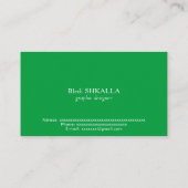 Braziliaanse vlag visitekaartje (Achterkant)