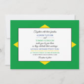 Braziliaanse vlag, vlag van Brazilië bruiloft Kaart (Voorkant)