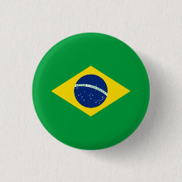 Braziliaanse vlag, vlag van Brazilië Ronde Button 3,2 Cm