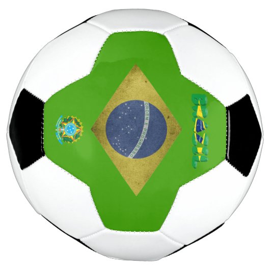 Braziliaanse vlag voetbal (Gedraaid)