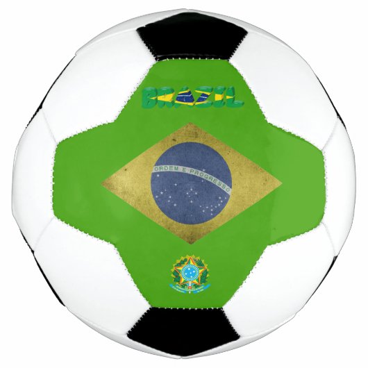 Braziliaanse vlag voetbal (Voorkant)