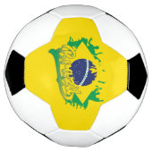Braziliaanse vlag voetbal (Gedraaid)