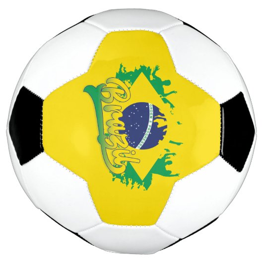Braziliaanse vlag voetbal (Gedraaid)