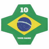Braziliaanse vlag voetbal met aangepaste sportnaam (Enkel)