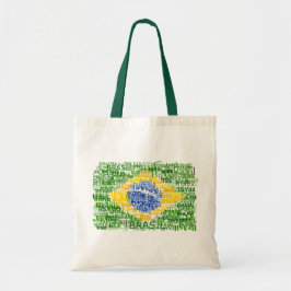 Braziliaanse vlag - wandelhout tote bag