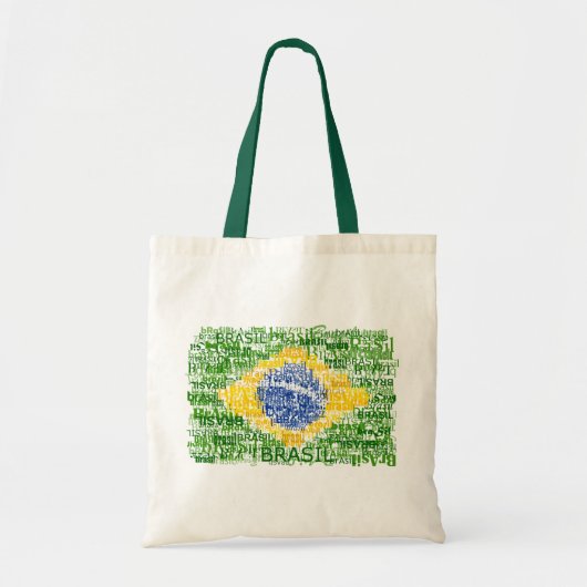 Braziliaanse vlag - wandelhout tote bag (Voorkant)