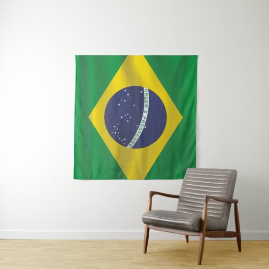 Braziliaanse vlag wandkleed (In Situ (horizontaal))