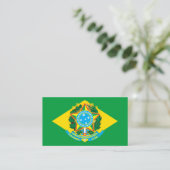 Braziliaanse vlag & wapen, Vlag van Brazilië Visitekaartje (Staand voorkant)