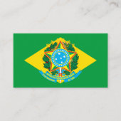 Braziliaanse vlag & wapen, Vlag van Brazilië Visitekaartje (Voorkant)