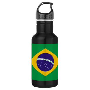 Braziliaanse vlag waterfles