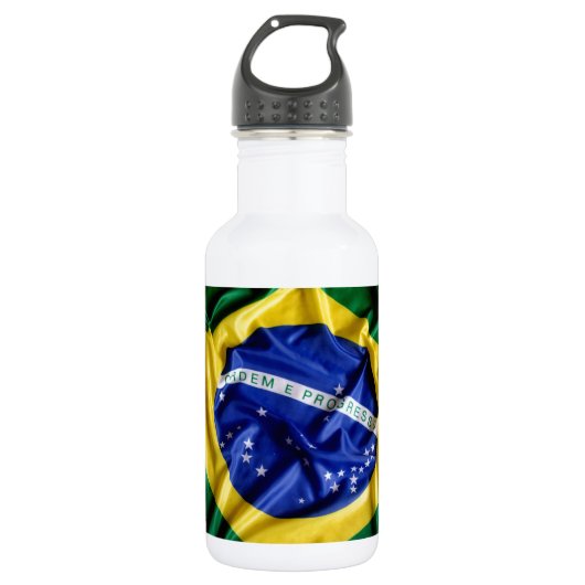 Braziliaanse vlag waterfles (Voorkant)