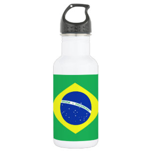 Braziliaanse vlag waterfles