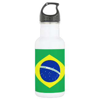 Braziliaanse vlag waterfles