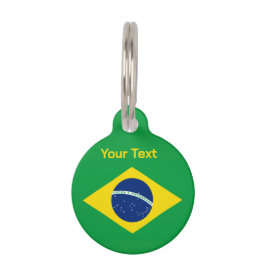Braziliaanse vlag WK 2026 Voetbal Brasil Voetbal Huisdierpenning