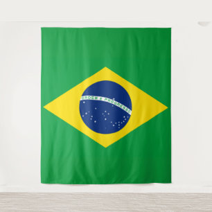 Braziliaanse vlag WK 2026 Voetbal Brasil Voetbal Wandkleed