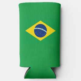 Braziliaanse vlag WK 2026 Voetbal Seltzer Blikjeskoeler