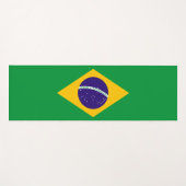 Braziliaanse vlag yogamat (Voorkant (horizontaal))