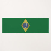 Braziliaanse vlag yogamat (Voorkant (horizontaal))