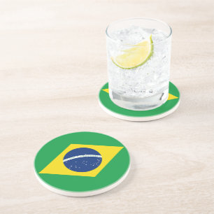 Braziliaanse vlag zandsteen onderzetter