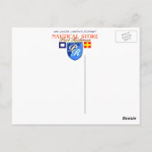 Braziliaanse vlag - zeilboot Brazilië - Nautisch Briefkaart (Achterkant)