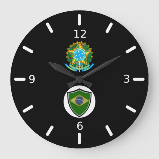 Braziliaanse vlaggen grote klok (Voorkant)