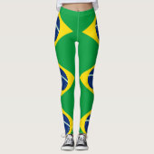 Braziliaanse vlaggenLeggings Leggings (Voorkant)