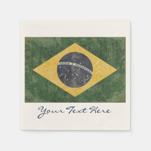 Braziliaanse vlaggenpartij Napkins Servetten