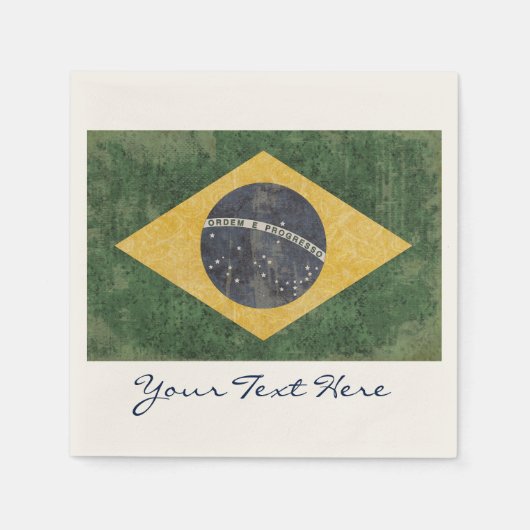 Braziliaanse vlaggenpartij Napkins Servetten (Voorkant)