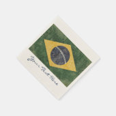 Braziliaanse vlaggenpartij Napkins Servetten (Hoek)